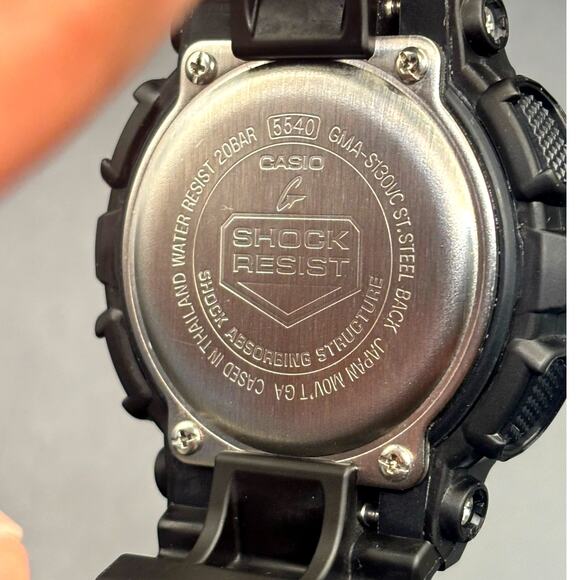 Casio G-Shock GMAS130VC-1A Unisex Black Analog Digital Step Tracker Watch NIBWT main image 15